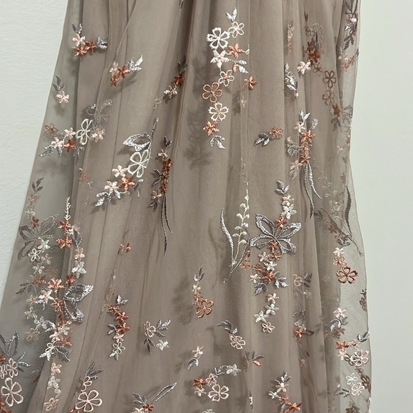 David’s Bridal Floral Embroidered Tank Dress - Picture 6 of 8